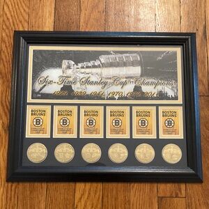 Limited Edition Boston Bruins Stanley Cup Champions Framed Display